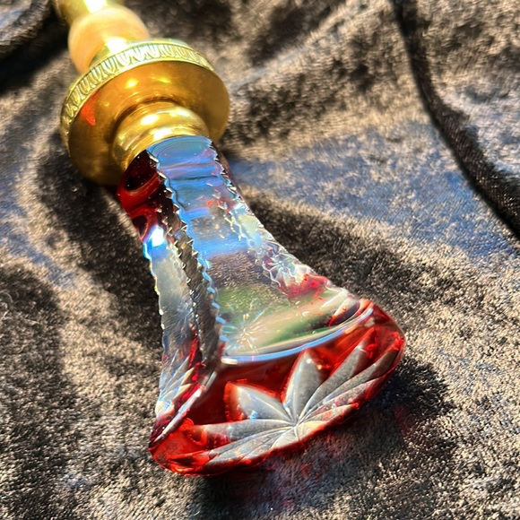 RARE authentic Faberge ruby red bottle stopper - Picture 3 of 14